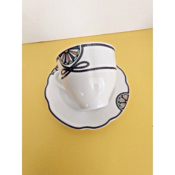 Vintage Rosenthal Grace Society Pearl China Teacup & Saucer Set Art Deco - Picture 13 of 13